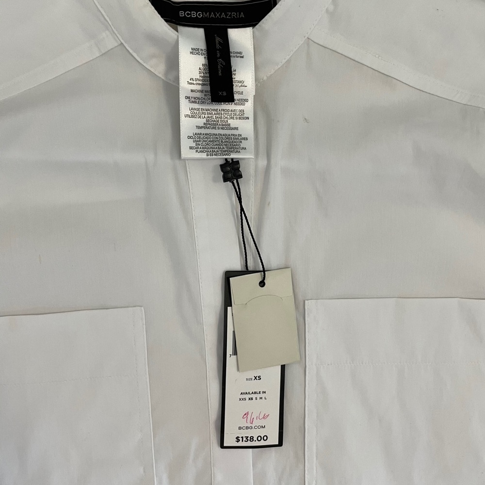 Bcbgmaxazria cropped shirt - Picture 2 of 6